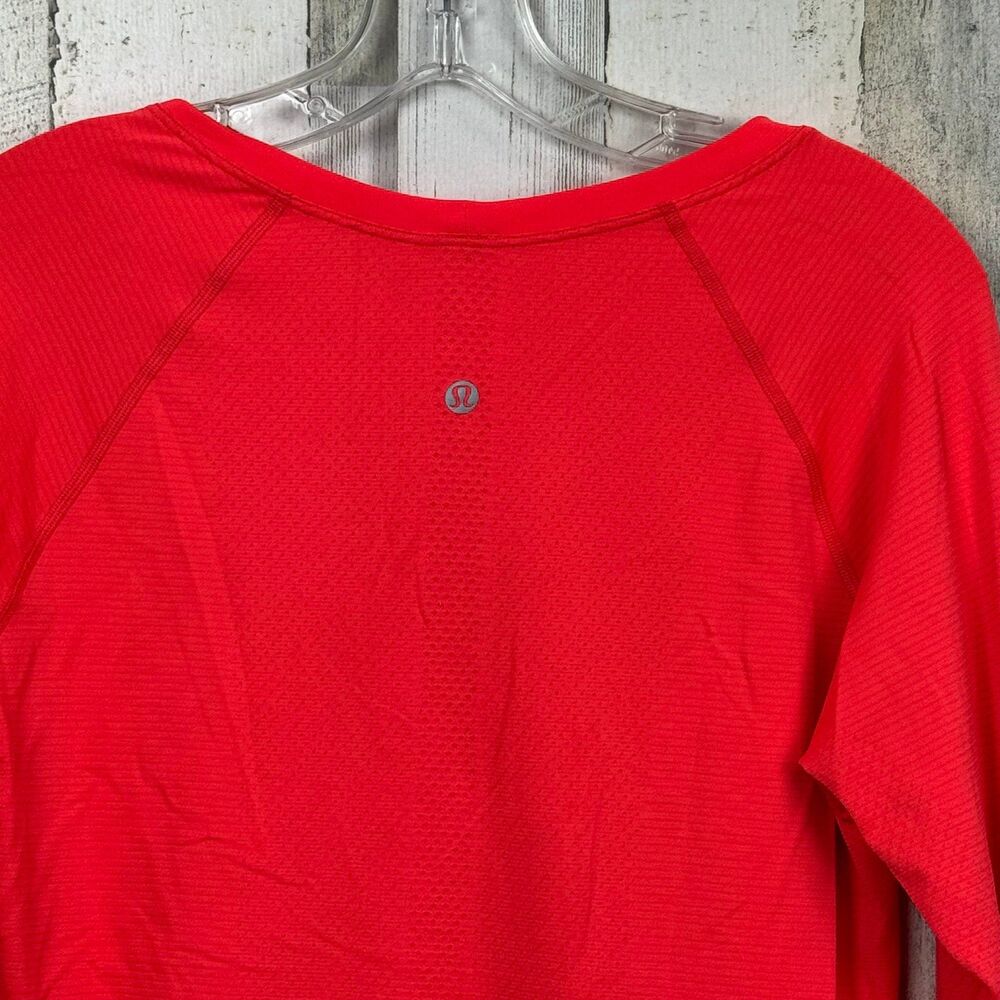 Lululemon Bright Red Swiftly Tech Long Sleeve Top… - image 7